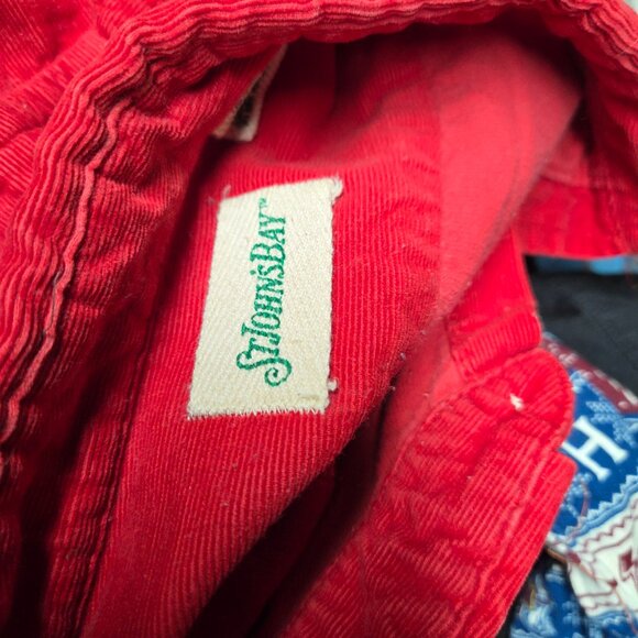 St Johns Bay Shirt XL | Red Button Up Cotton Casual Outdoor Classic Workwear - Picture 6 of 6